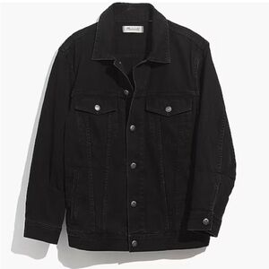 Madewell Men's Classic Black Denim Jacket Size M